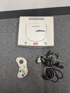 【c348】【通電OK】 SEGA セガ SEGA SATURN セガサターン 本体 後期型 HST-3220 家庭用ゲーム機 レトロゲーム 白サターン