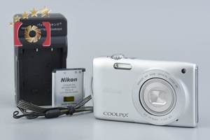 【中古】Nikon ニコン COOLPIX S3300 クリスタルシルバー コンパクトデジタルカメラ