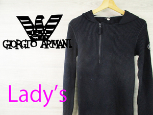 ARMANI JEANS●アルマーニジーンズ レディース＜ハーフジップ ニットパーカー＞M1160c