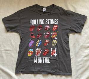 半袖Tシャツ XLサイズ ローリングストーン THE ROLLNG STONES グレー系色絵柄○○紙タグ無し/未使用品