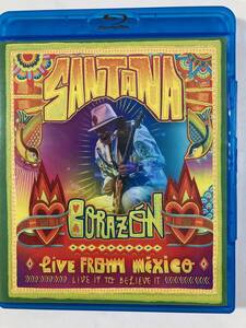 【DVD-ロック】サンタナ（SANTANA）「CRAZON-LIVE FROM MEXICO」(レア）中古ブルーレイ＋ライブCD2枚組(リジョンフリー)、US初盤、RO-24５