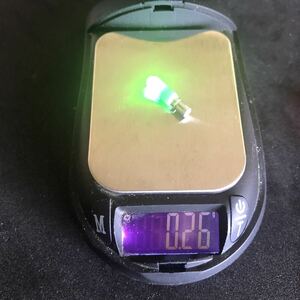 0.26g 赤　LED ライト　電気ケミホタル　電気ウキ　BR311 バッテリー セット 緑