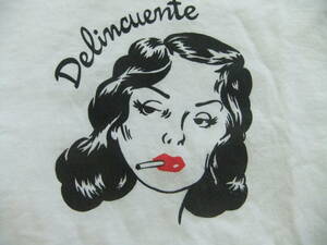 HUF Delincuente LONG T-SHIRTS 100%COTTON Sサイズ WORLD WIDE HUF キースハフナゲル サンフランシスコ 長袖Tシャツ 