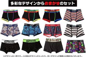 新品【 【OUTDOOR】アウトドアプロダクツ】 ボクサー パンツ　お任せ　３枚　。豊富な柄 から３枚　サイズL