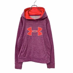 UNDER ARMOUR ロゴ パーカー ウィメンズ L～ パープル アンダーアーマー フーディー スポーツ 古着卸 アメリカ仕入れ a411-5190