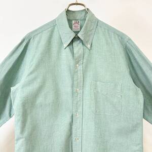 希少《 Mint Condition / 6 Button / 16-2 》70s80s 極上品【 Brooks Brothers 6ボタン ミントグリーン OX オックスフォード BDシャツ 】