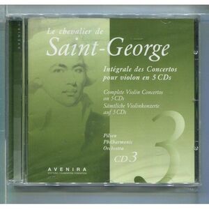 Saint-George / Concertos pour violin CD 3 サン=ジョルジュ ヴァイオリン協奏曲集3 ★未開封