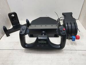 送料無料S75258-1 FLIGHT YOKE SYSTEM　J-U0004 ジャンク品　フライトヨーク　フライトシュミレーター