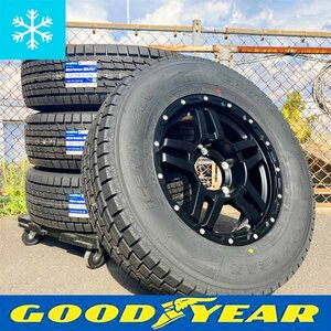 スタッドレス 国産 JB74W ジムニーシエラ GOODYEAR ICE NAVI SUV 215/70R16 225/70R16 16インチ タイヤホイールセット 4本 マットブラック