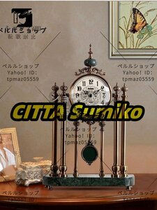 おしゃれ 高級 大理石 ヨーロッパ アメリカ クラシック アンティーク調 レトロ 置き時計