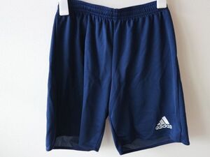 サッカー　ハーフパンツ☆adidas　アディダス　160　紺ネイビー　CLIMALITE☆美品