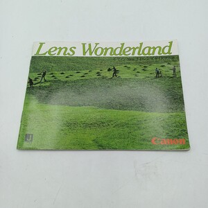 L06　★キャノン New FDレンズ ガイドブック 「Lens Wonderland」 CANON カタログ フィルムカメラ レトロ