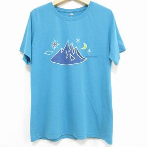 【モンベル】ウィックロン Tシャツ◆ターコイズブルー #1104858◆レディース L