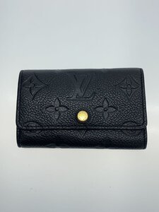 LOUIS VUITTON◆ミュルティクレ6_モノグラム・アンプラント_BLK/牛革/BLK/無地/メンズ//