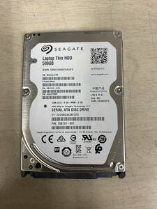 ★7mm★　Seagate 2.5インチSATA 500 GB RPM 5400 ハードディスク・ 中古品・ 正常品 1台....1