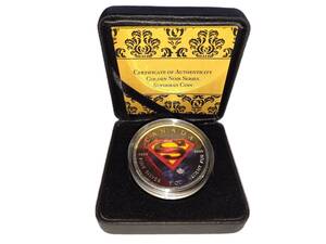 スーパーマン Superman カナダメープルリーフ銀貨 2016 プルーフ シルバー 1oz　GOLDEN NOIR ゴールデンノワール