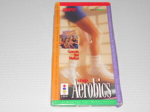 3DO★STEP AEROBICS 海外版 北米版 管理番号2★箱付・説明書付・ソフト付