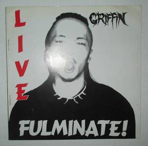 グリフィン　GRIFFIN　Live Fulminate!　 5曲入り ソノシート　Danse Macabre S.O.B.　OUTO　ハードコアパンク　Oi　限定盤