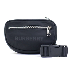 バーバリー BURBERRY ウエストバッグ ボディバッグ ナイロン ブラック h30473k