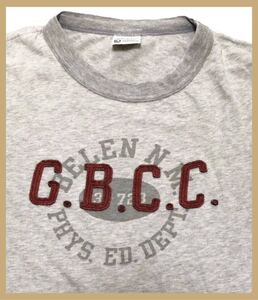 1257◆Champion チャンピオン◆ランナーズタグ ランタグ 復刻 ロゴ G.B.C.C.ワッペン コットン 半袖 Tシャツ グレー M