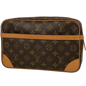 【ジャンク品】ルイ・ヴィトン Louis Vuitton コンピエーニュ 28 セカンドバッグ モノグラム ブラウン M51845 レディー 中古