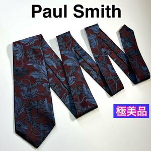 極美品 Paul Smith ポールスミス　コレクション　ネクタイ　花柄