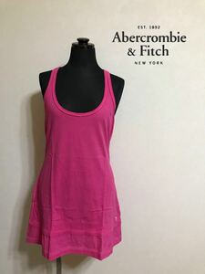 Abercrombie & Fitch アバクロンビー&フィッチ A&F タンクトップ ワンピース チュニック トップス ピンク レディース サイズM