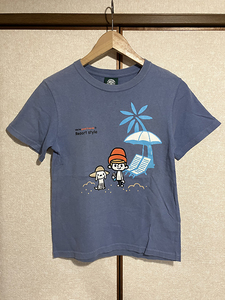 ★【LAUNDRY：ランドリー】キッズ RESORT STYLE プリント 半袖Tシャツ size140/ストーンブルー