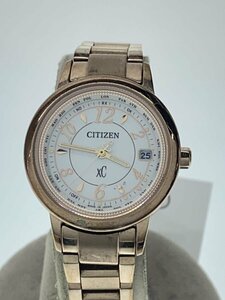 CITIZEN◆クロスシー・ハッピーフライト エコドライブ/ソーラー腕時計/H240-T022740/キズヨゴレ有