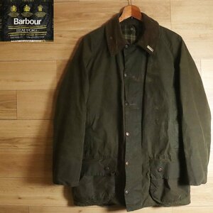 =3R/R7.4-6　90s　イングランド製　Barbour　バブアー　BEAUFORT　ビューフォート　オイルドジャケット　ハンティングジャケット