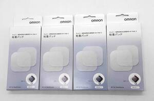 ★１円出品★送料無料 未使用 オムロン OMRON 低周波治療器用粘着パッド HV-PAD-3 4組8枚入×4箱セット 管:2024Q4Y1-NNK1G-085