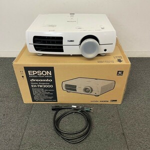 I261-K22-6497 EPSON エプソン H291D LCD PROJECTOR EH-TW3000 ホームプロジェクター 通電確認OK 外箱付き