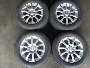 2210-384　weds　アルミホイール＆スタッドレスタイヤ　195/65R15　2019-20年　4本セット　個人宅発送不可商品