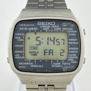 【ジャンク品】セイコー SEIKO ワールドタイム デジタル A708-5000 腕時計 クォーツ 【中古】