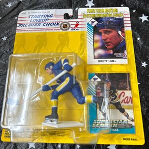 Starting Lineup Premier Choix Brett Hull Figurine 1993 St. Louis Blues Hockey NHL Rookie 