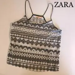 新品込★ZARA ジオ柄 キャミソール