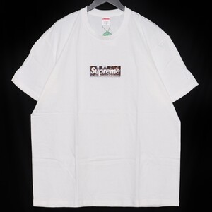 未使用 SUPREME Milan Box Logo Tee XLサイズ ホワイト シュプリーム ミランボックスロゴTシャツ 半袖カットソー 21ss