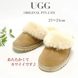 UGG ORIGINAL PTY.LTD スリッパ ルームシューズ 室内履き ベージュ 23cm 23.5cm 24cm シープスキン ムートン レディース あたたかい