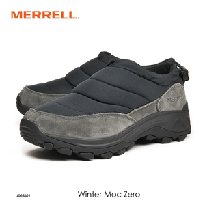 1.6万★23年製 美品 メレル MERRELL U WINTER MOC ZERO BLACK [J005601] 撥水（DWR）加工（BLACK）25cm 着脱容易 インサレーション機能付