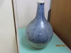 骨董陶芸品・一升徳利型一輪挿し花瓶