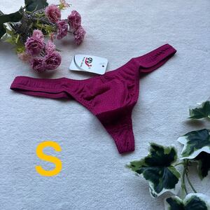 新品　メンズ　 Sサイズ　WANGJIANG ローズ　メッシュ　sexy ぴったり　Tバック ワイルド　セクシー　 ストレッチ 