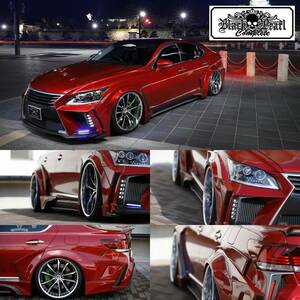 40LS後期 オーバーフェンダー ブリスターフェンダーキット LS460 LS600h/L LEXUS USF/UVF4# 後期 FRセット★ブラックパール★