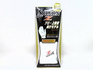 N【大関質店】 未使用 ゴルフグローブ ダンロップスポーツ SRIXON スリクソン プロ・上級者向けモデル GGG-S019 22cm ホワイト