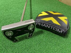 【中古良品】タイトリスト スコッティ・キャメロン 2022 PHANTOM（ファントム）X ５S　33インチ　センターシャフト　ヘッドカバー付