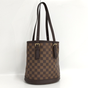 LOUIS VUITTON マレ トートバッグ ダミエ レザー エベヌ ブラウン N42240