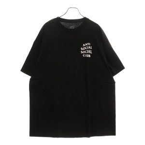 ANTI SOCIAL SOCIAL CLUB アンチソーシャルソーシャルクラブ ロゴ プリント クルーネック 半袖Tシャツ カットソー ブラック/ホワイト