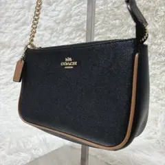 極美品✨COACH コーチ　アクセサリーポーチ　ワンショルダーバッグ　チェーン