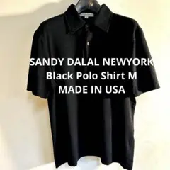 SANDY DALAL NEWYORK Black Polo Shirt M