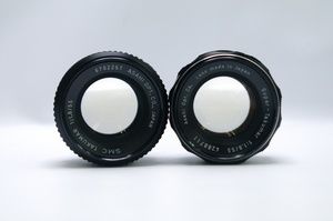 [ジャンク品] ペンタックス 55mm 1.8 Super-Takumar SMC TAKUMAR 二本 レンズ M42 スクリューマウント オールド ヴィンテージ