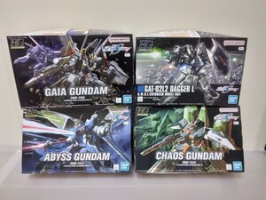 1円スタート！ 同梱包不可 カオスガンダム ガイアガンダム アビスガンダム ダガーL HG プラモデル 4個セット 旧キット プラモデル など